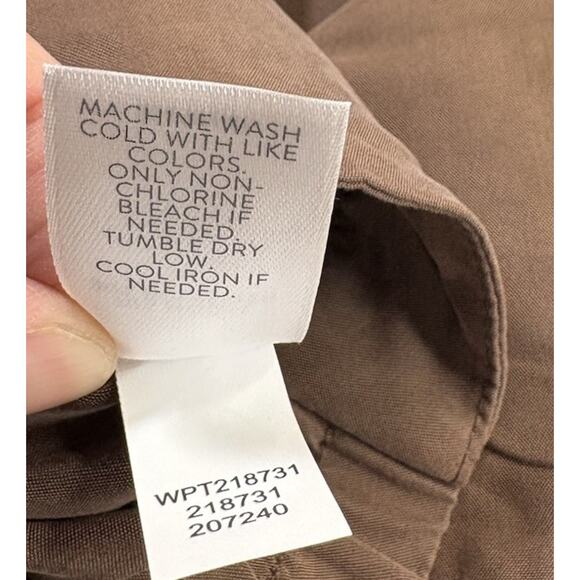 J. Jill Modal Wide Leg Cropped Pants Women’s XL Brown Blend Office Casual - Picture 10 of 11